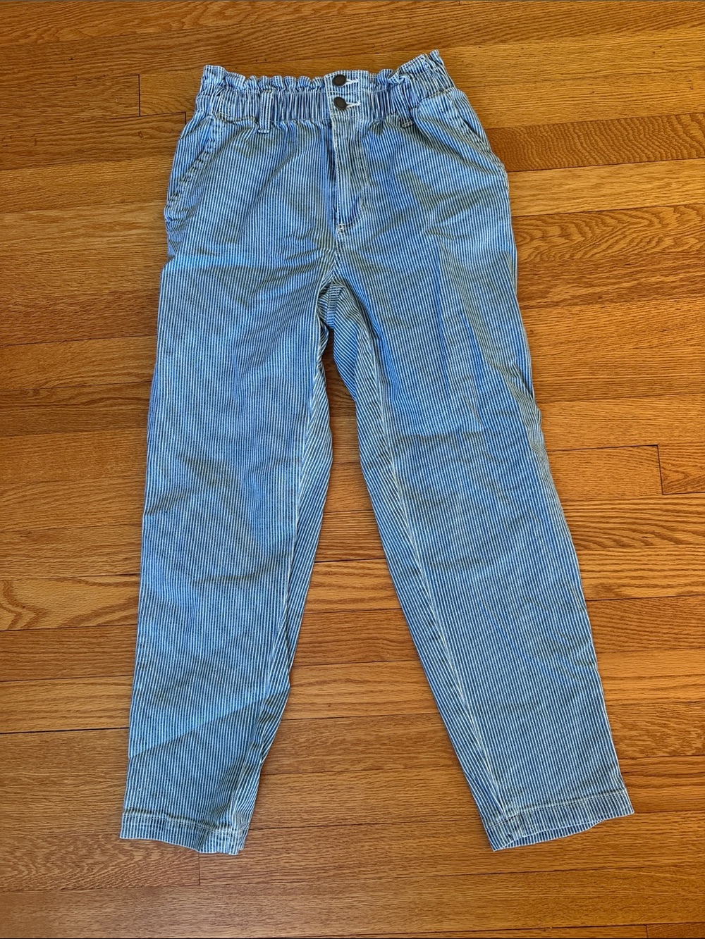 Universal thread striped paper bag waist jeans 0